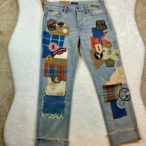 Polo Ralph Lauren The Avery Boyfriend Patch Jeans
